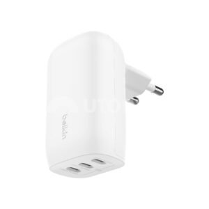 BELKIN Chargeur Secteur + Câble USB-C/USB-C (3 USB-C) (67W) (Blanc)