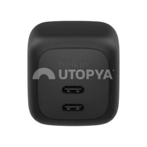 BELKIN Chargeur Secteur GaN 2 Ports USB-C 67W (Noir) – Image 2